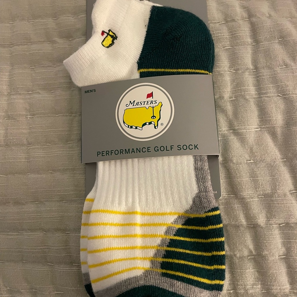 Masters Performance Golf Socks - Green, White, Yellow